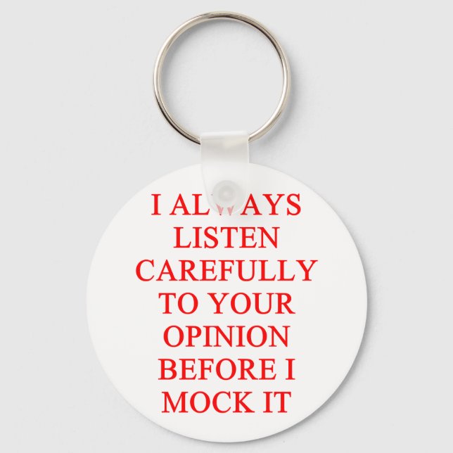 MOCK you insult Key Ring (Front)