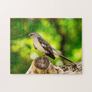Mocking Bird Florida. Christmas Greetings Jigsaw Puzzle