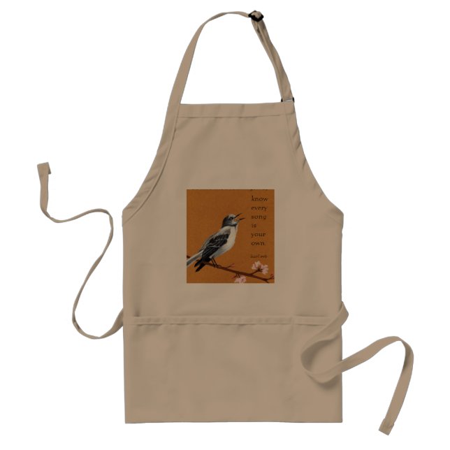 Mockingbird: "know every song is your own." apron (Front)
