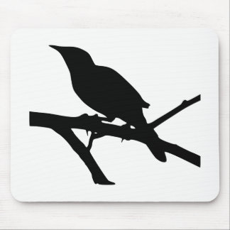 Mockingbird Silhouette Mouse Pad