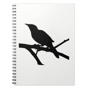 Mockingbird Silhouette Spiral Notebook