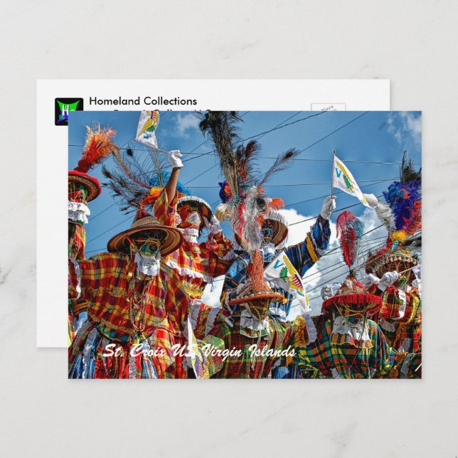 Mocko Jumbies USVI Postcard (Front/Back)
