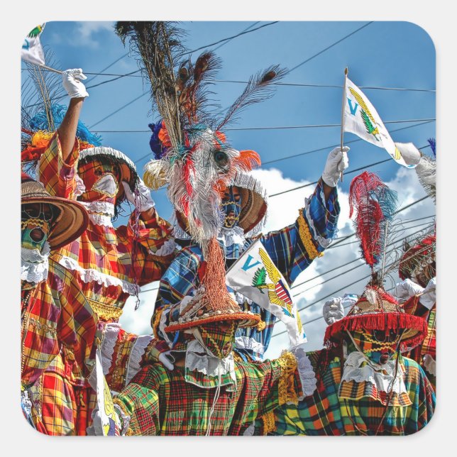 Mocko Jumbies USVI Square Sticker (Front)