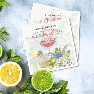 Mocktail Society Cocktail Napkin