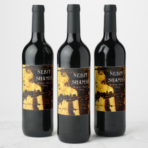 Mockup Ancient Egypt Custom Gold Wine Labels