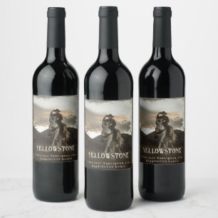 Mockup Yellowstone Western Custom Wine Labels