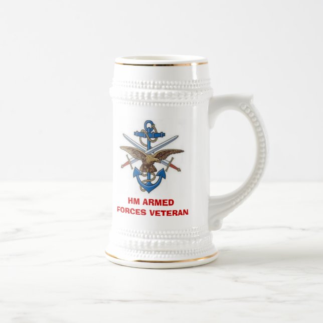 MOD10, HM ARMED FORCES VETERAN BEER STEIN (Right)