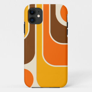 Mod 1970s Retro Style Geometric Design Case-Mate iPhone Case