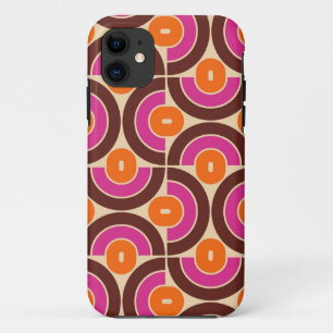 Mod 1970s Retro Style Geometric Design Case-Mate iPhone Case
