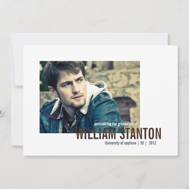 Mod 2 Photo Graduation Announcement (Front)