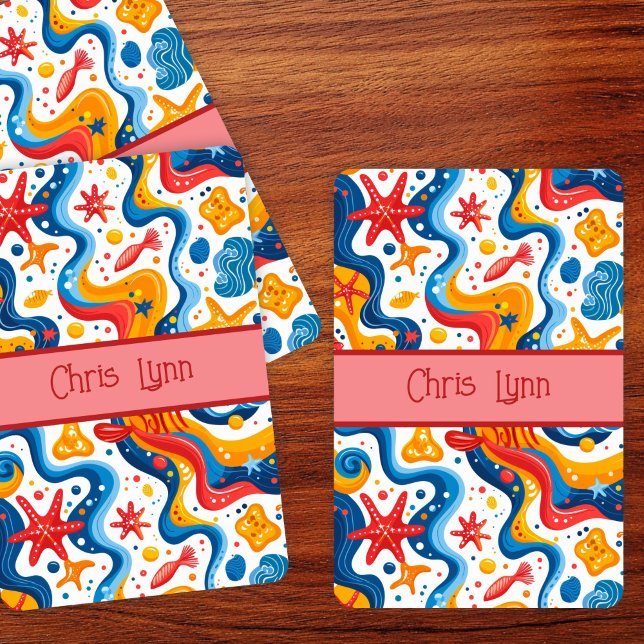 Mod Abstract Beach Theme with Starfish Playing Cards (Creator Uploaded)