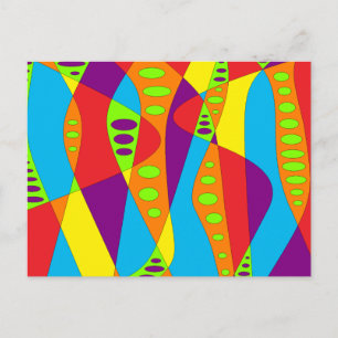 Mod Abstract Postcard
