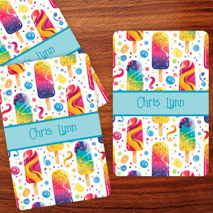 Mod Abstract Summer Frozen Treat Theme  Playing Cards