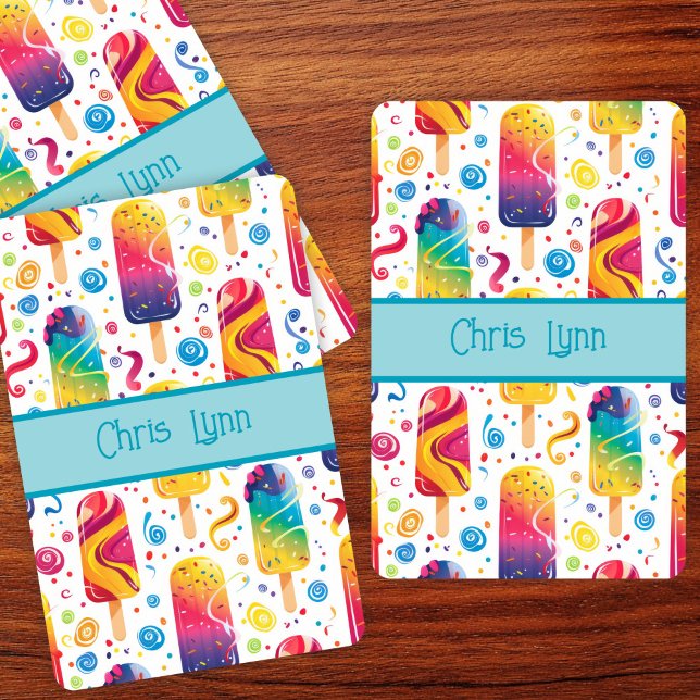 Mod Abstract Summer Frozen Treat Theme  Playing Cards (Creator Uploaded)