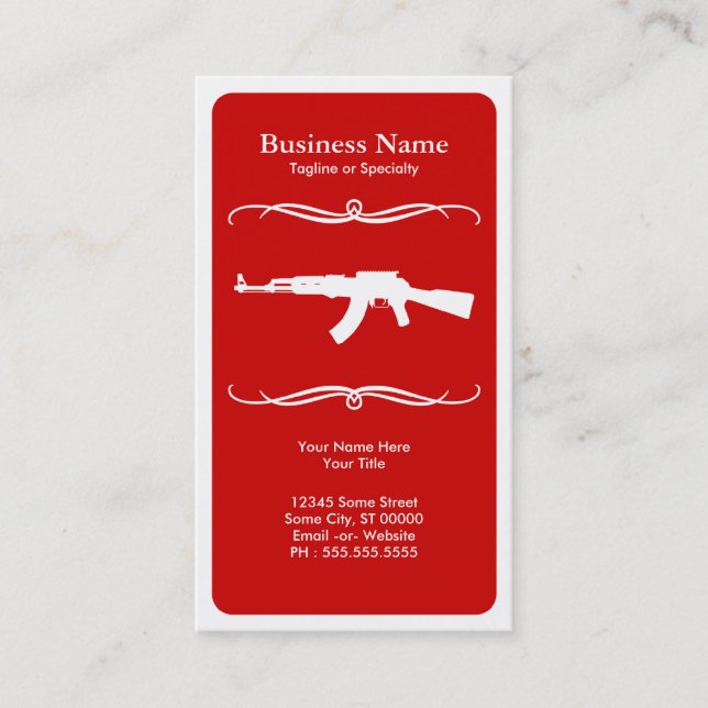 mod ak47 business card (Front)