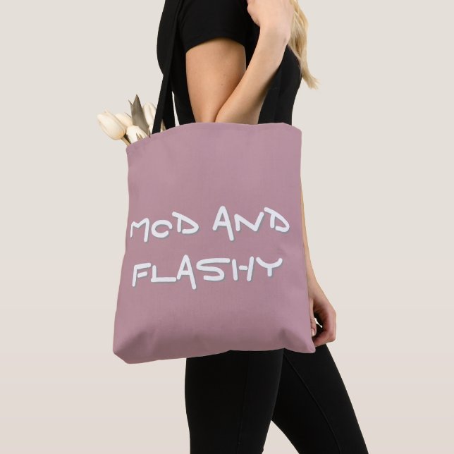 Mod and Flashy Tote Bag (Close Up)