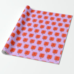 Mod Art Heart Wrapping Paper
