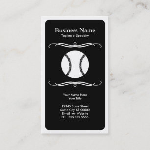 mod baseball business card
