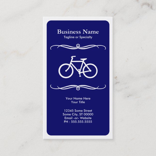 mod bicycle business card (Front)