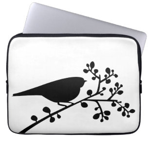 Mod Birds and Berries {pick your colour} Laptop Sleeve