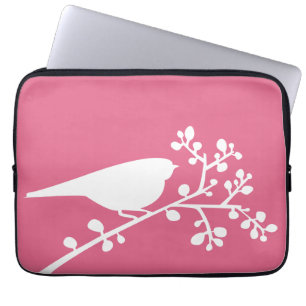 Mod Birds and Berries {pick your colour} Laptop Sleeve