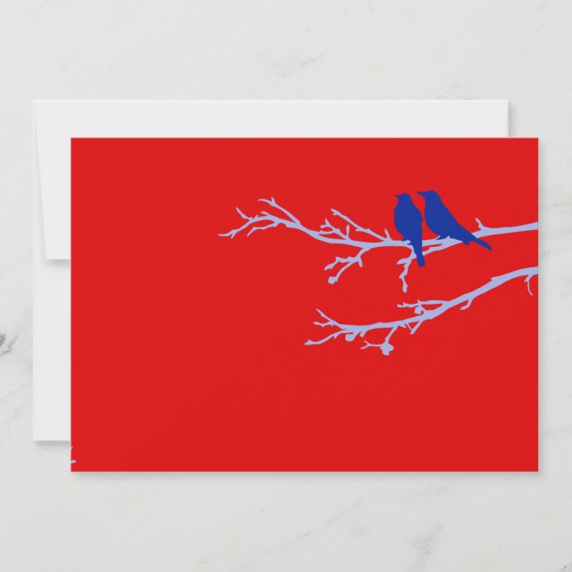 mod birds invitation (Front)