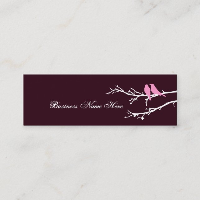mod birds mini business card (Front)
