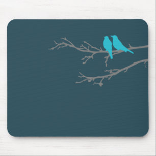 mod birds mouse pad