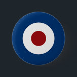 Mod Bullseye Archery Target 6 Cm Round Badge<br><div class="desc">Mod Bullseye Archery Target in Red White and Blue</div>