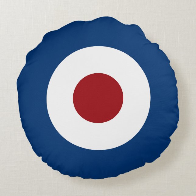 Mod Bullseye Archery Target Round Cushion (Back)