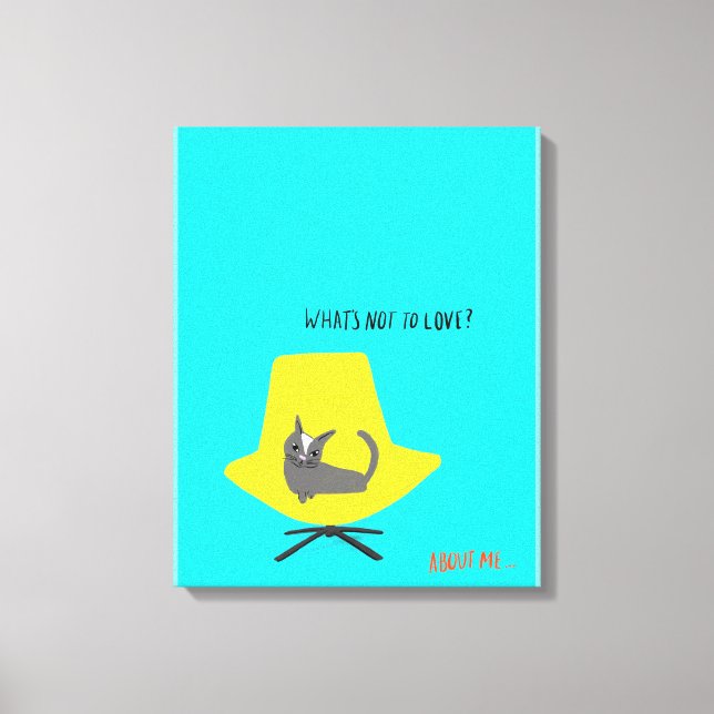 Mod Cats - What's Not to Love? Canvas Print (Front)