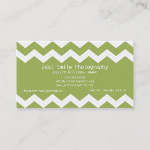 Mod Chevron Business Card
