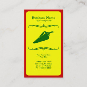 mod chilli pepper business card