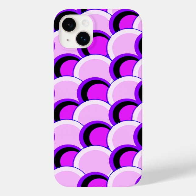 Mod Circles Pink and Purple Case-Mate iPhone Case (Back)