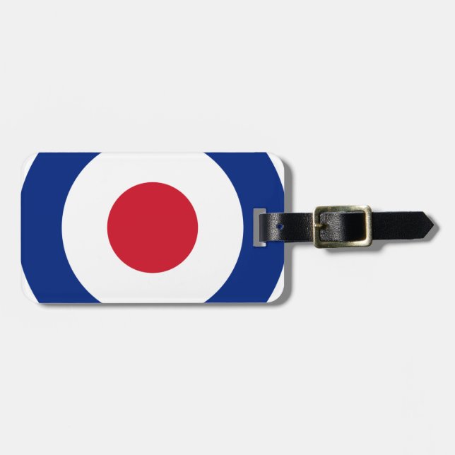 Mod - Classic Roundel - Bullseye Archery Target Luggage Tag (Front Horizontal)