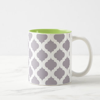 Mod Coffee Mug in Purple and Green