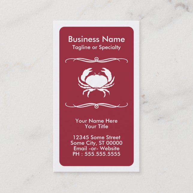 mod crab business card (Front)