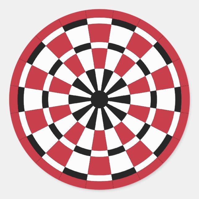 Mod Dartboard Classic Round Sticker (Front)