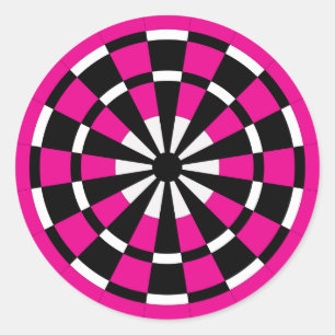 Mod Dartboard Classic Round Sticker