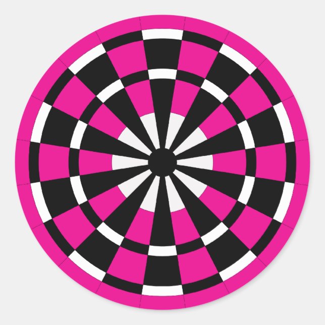Mod Dartboard Classic Round Sticker (Front)