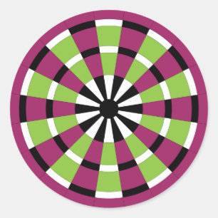 Mod Dartboard Classic Round Sticker