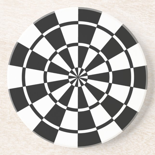 Mod Dartboard Coaster (Front)
