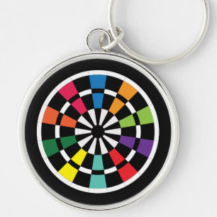 Mod Dartboard Key Ring