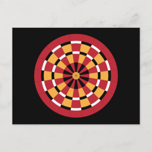 Mod Dartboard Postcard