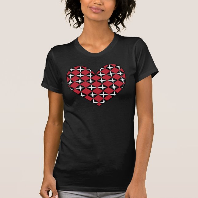 Mod Diamond Heart T-Shirt (Front)