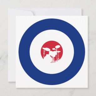 mod drums invitation