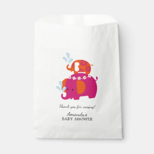 Mod Elephant Baby Shower Favor Bags