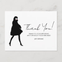 Mod Fashion Girl Boutique Scripted Thank You