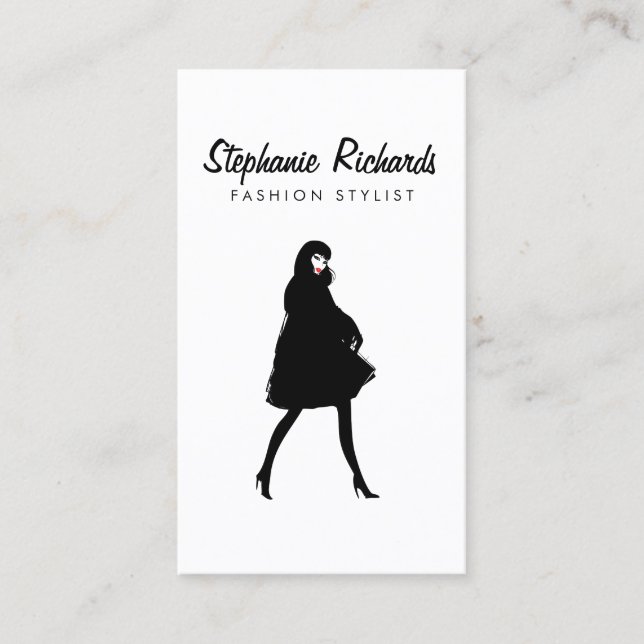 Mod Fashion Girl Boutique, Stylist Business Card (Front)