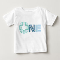 Mod First Birthday Baby T-Shirt